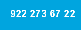 922 273 67 22 922 273 67 22